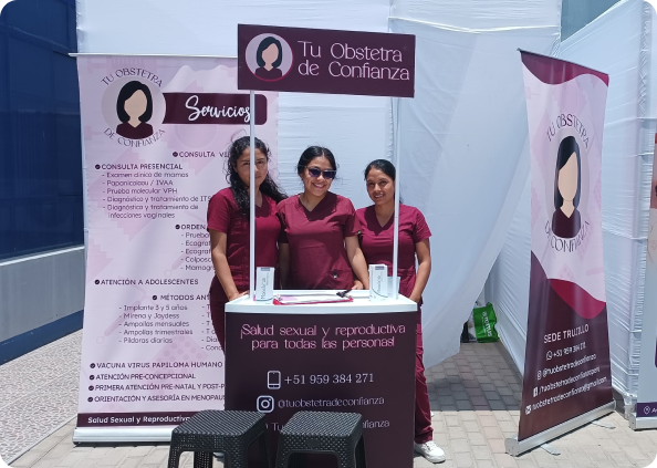 Atención obstétrica empresarial y educativa en todo el Perú